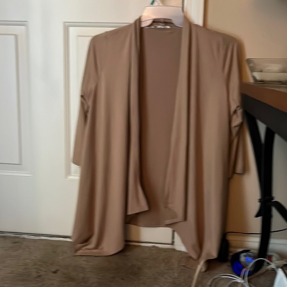 Brown jacket. Very thin.